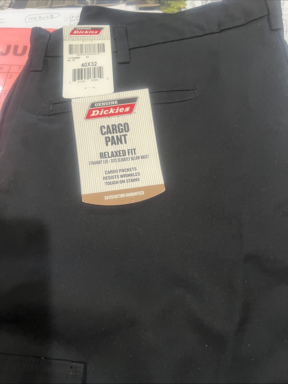 Dickies Black Relaxed-Fit Cargo Pants - Men's